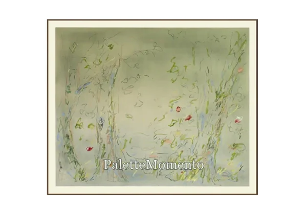 Pale green lines — artwork view