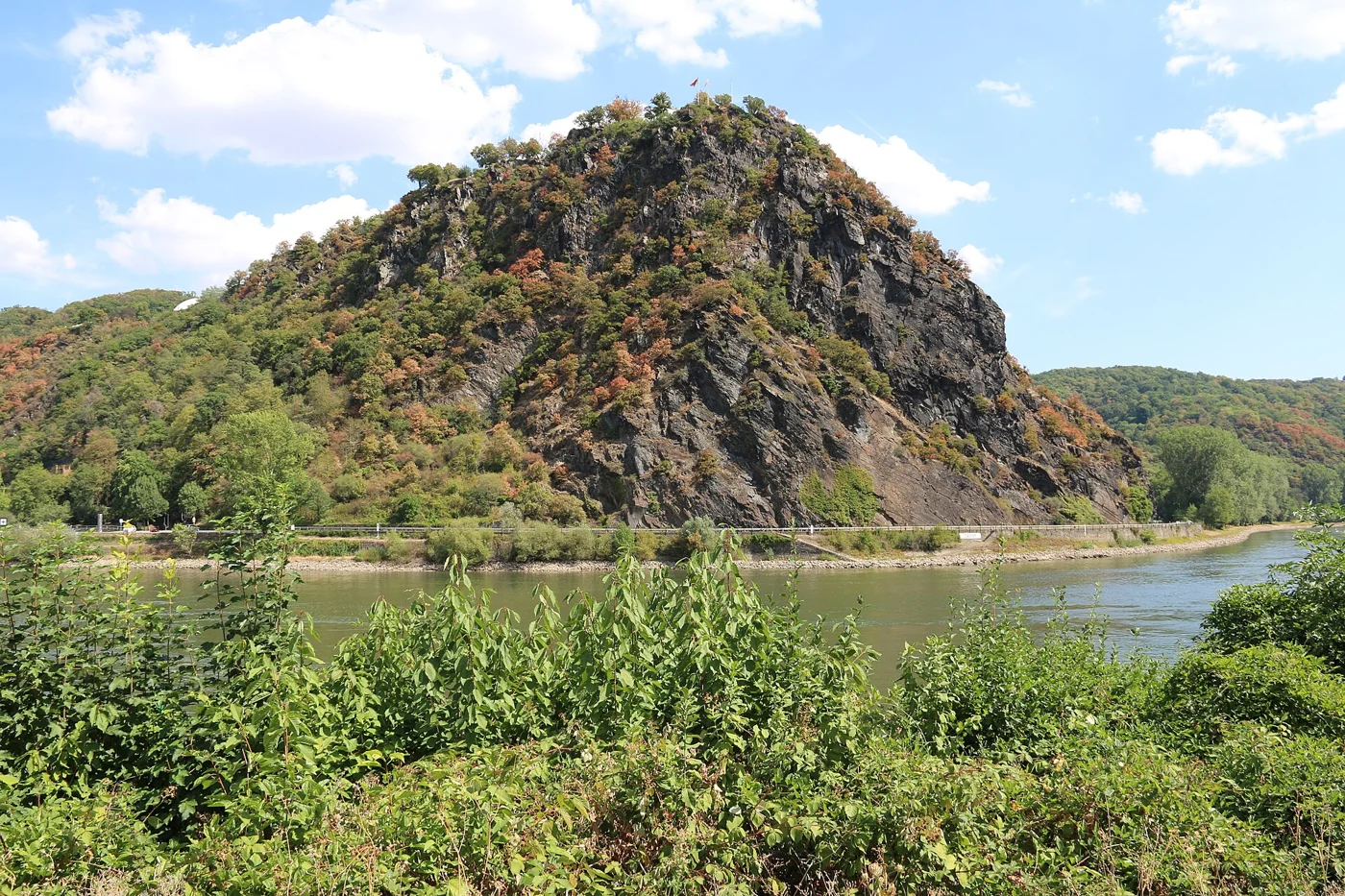 Rhine valley landscape near the Loreley