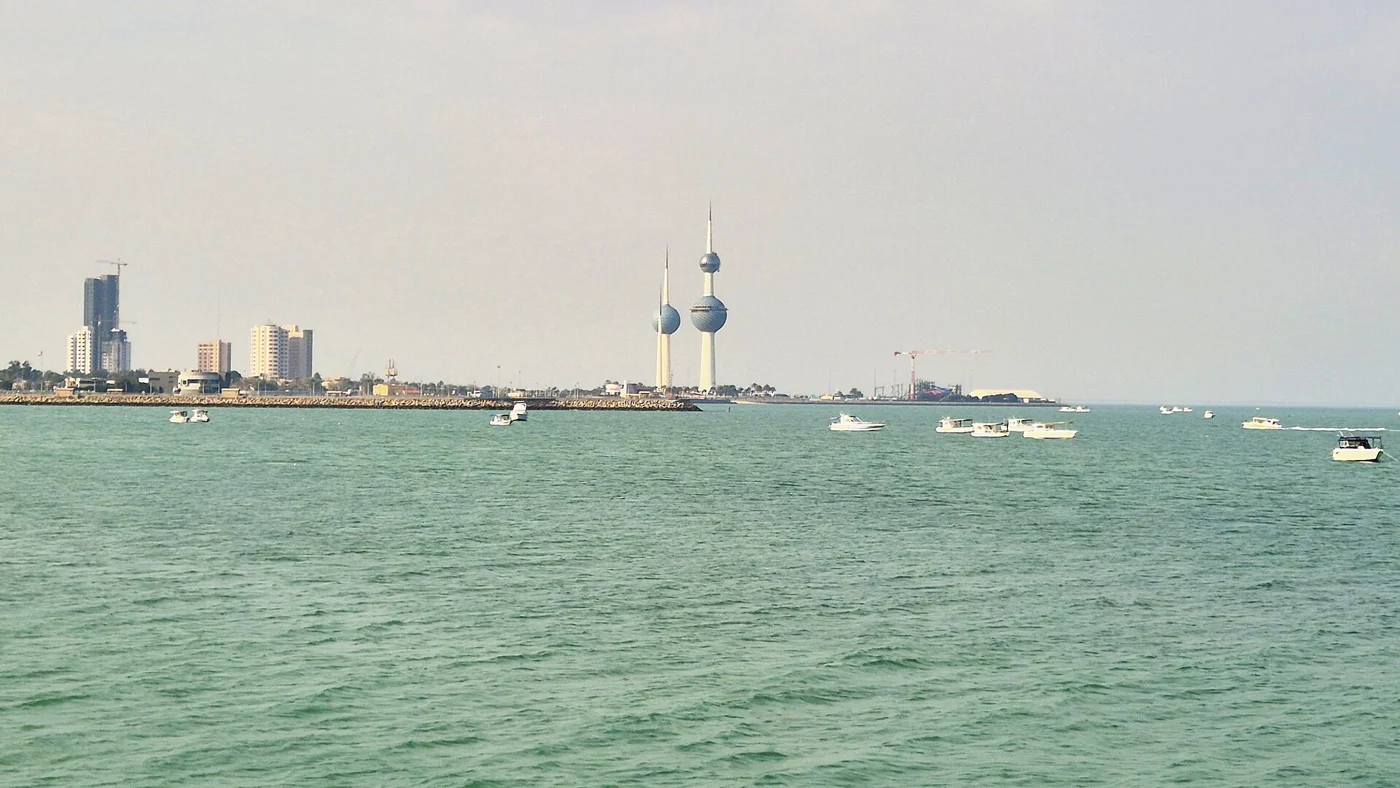 Kuwait Towers beside the Gulf