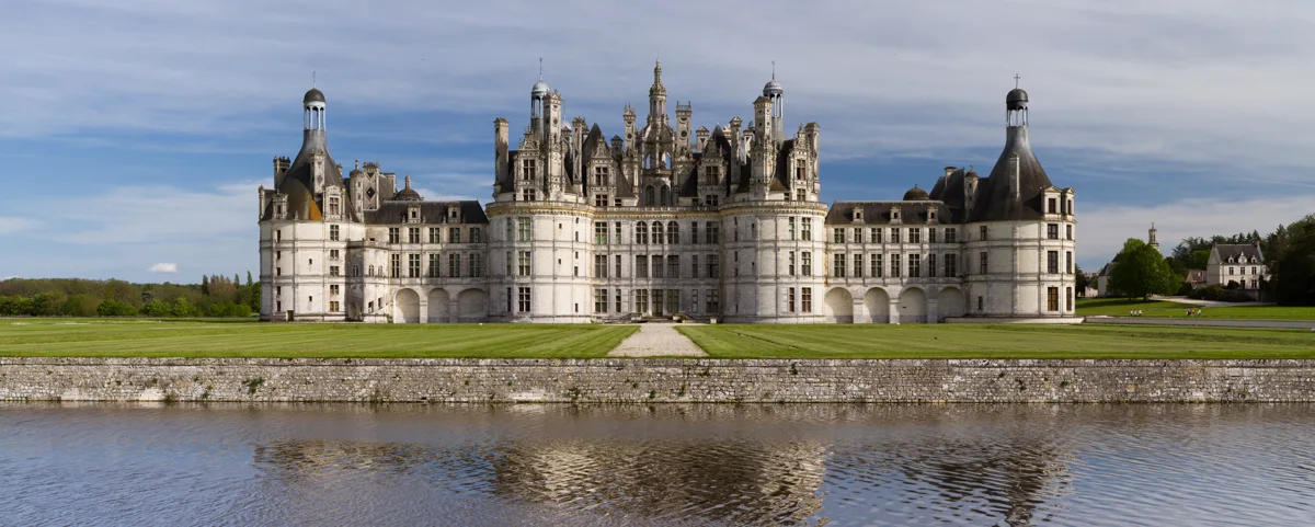 Northwest facade of Château de Chambord