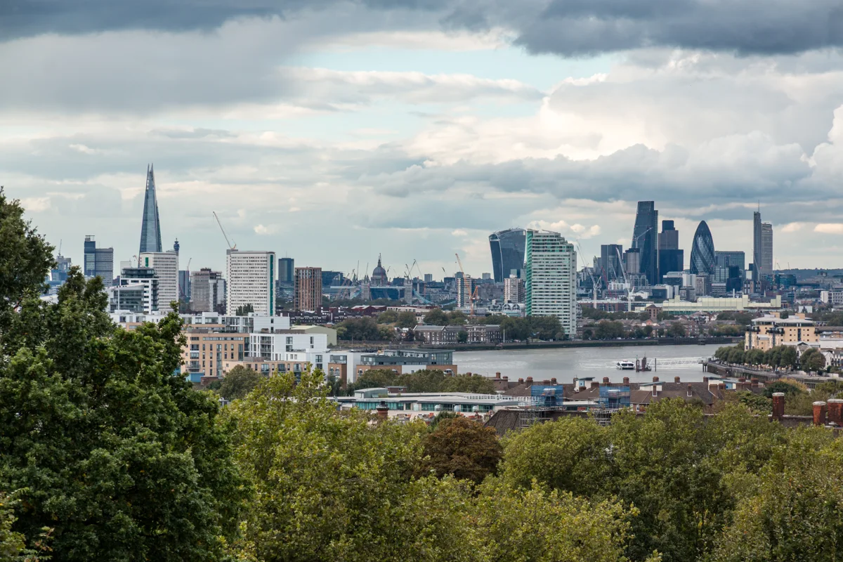 London viewed from Greenwich